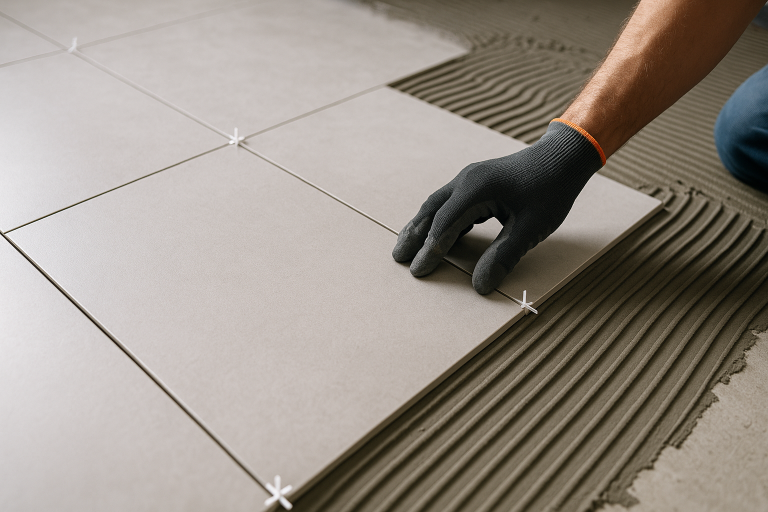 Tile installation